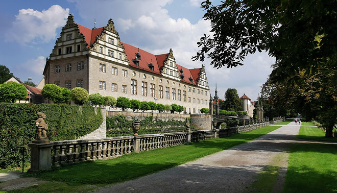 Weikersheim, Schloss von der Gartenseite