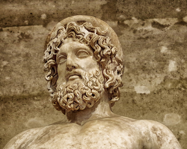 Asklepios, Statue des griechischen Gottes der Heilkunst, 4. Jh. v. Chr., Louvre Paris, Foto: Pixabay