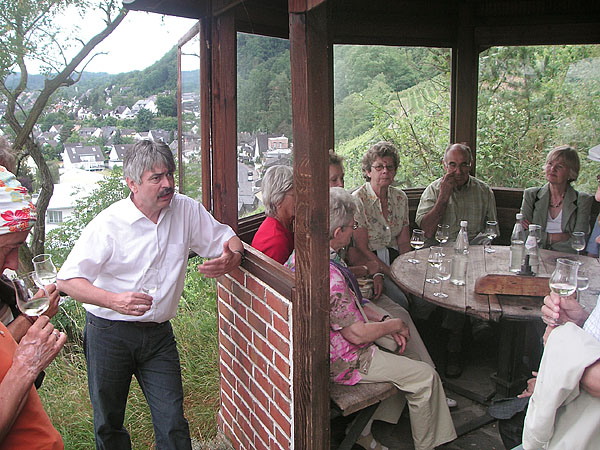 Weinpavillon über Güls