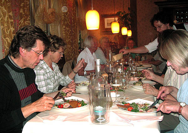 Abendessen im Weinhaus Weiler
